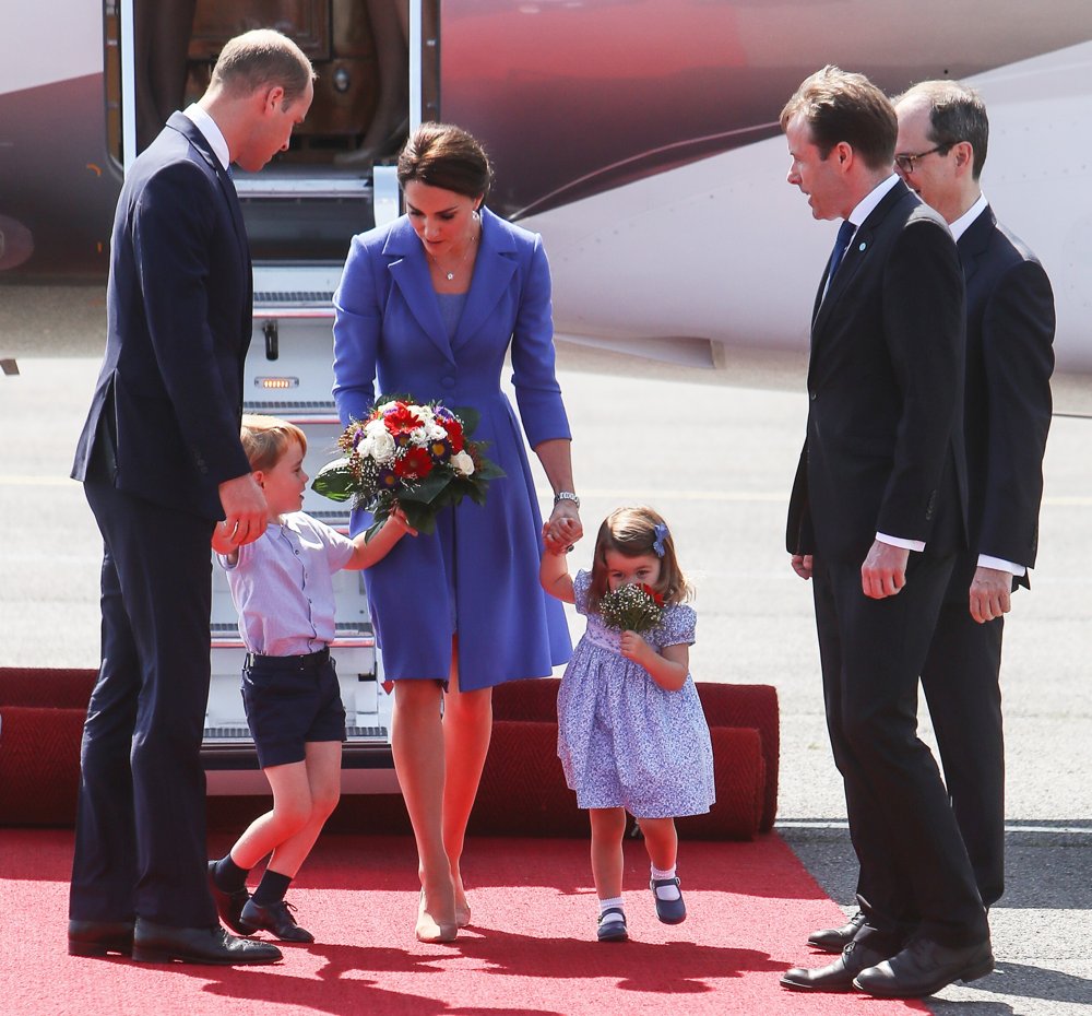 The Duke and Duchess of Cambridge Arrive at Berlin Tegel Airport
