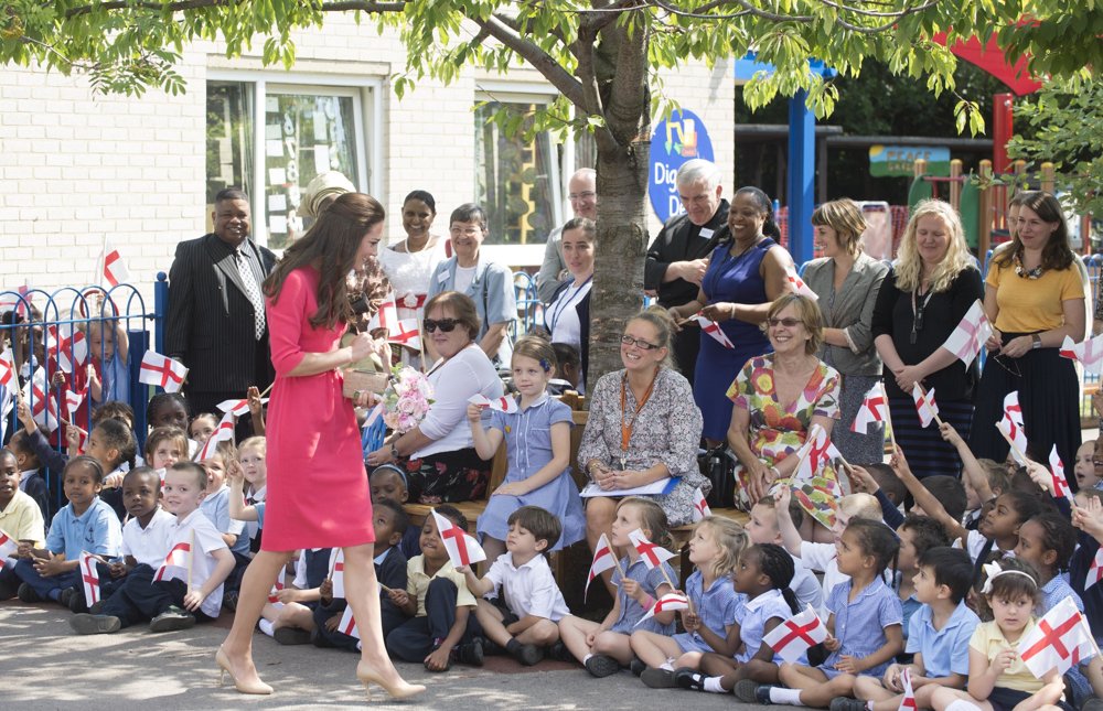 Kate Middleton;<br>Kate Middleton Visits Blessed Sacrament R C Primary School