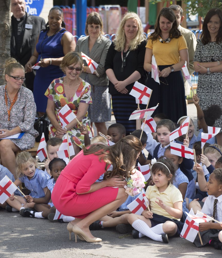 Kate Middleton;<br>Kate Middleton Visits Blessed Sacrament R C Primary School
