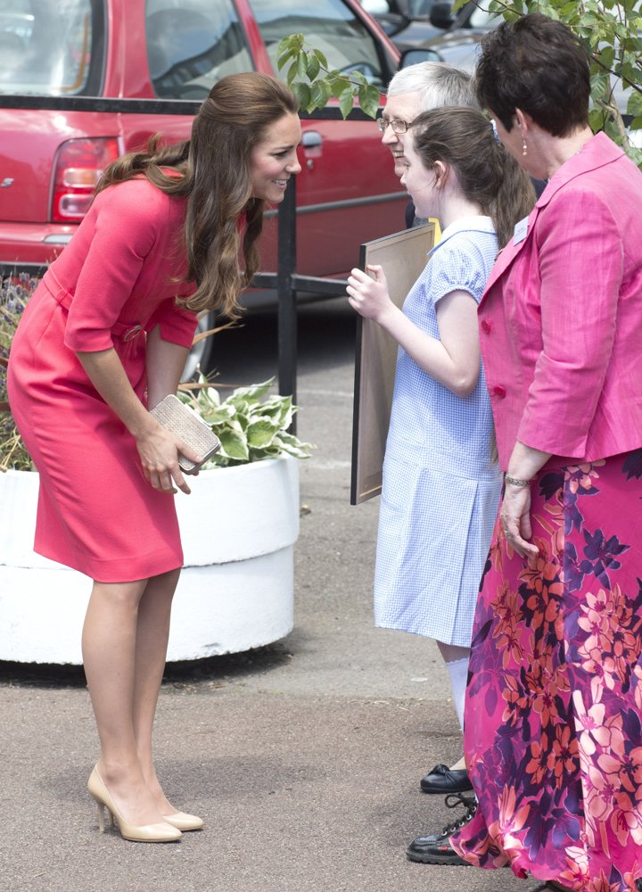 Kate Middleton;<br>Kate Middleton Visits Blessed Sacrament R C Primary School
