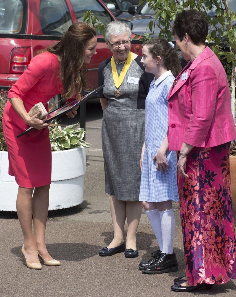 Kate Middleton;<br>Kate Middleton Visits Blessed Sacrament R C Primary School