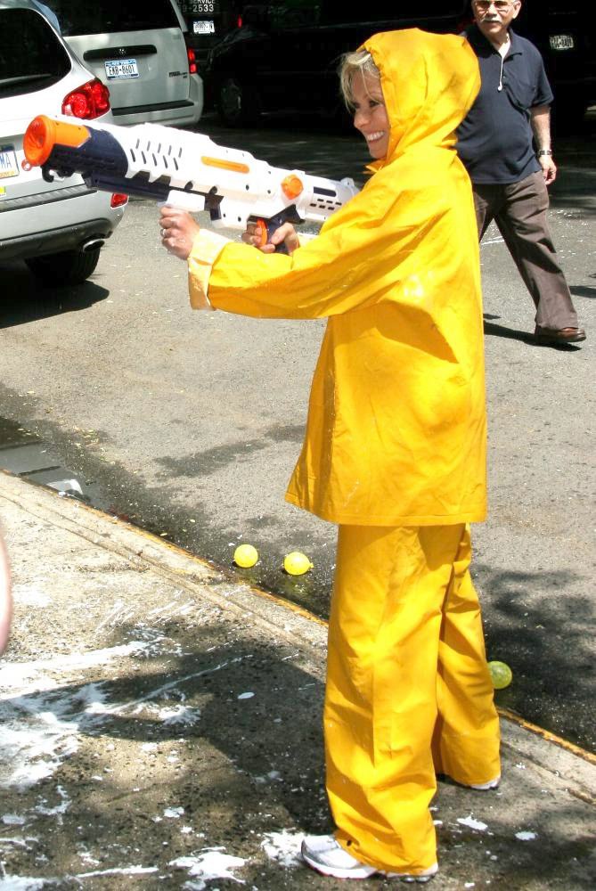 Kelly Ripa;<br>Taping Water Toys Segment Outside ABC Studios Live with Regis and Kelly Show