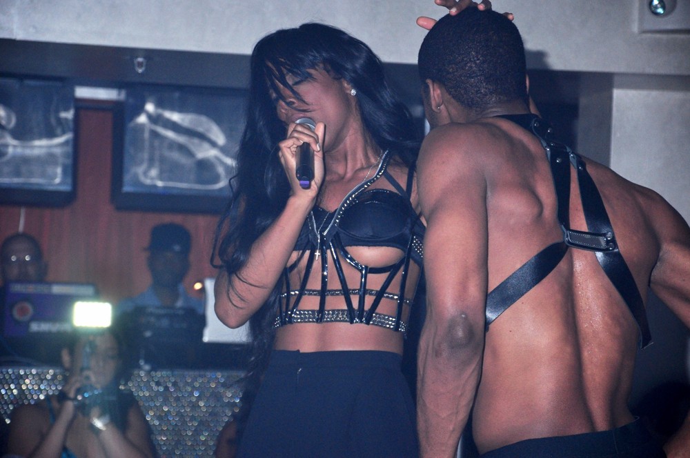 Kelly Rowland;<br>Kelly Rowland Performing at Club 4Sixty6 Where She Suffered A Wardrobe Malfunction