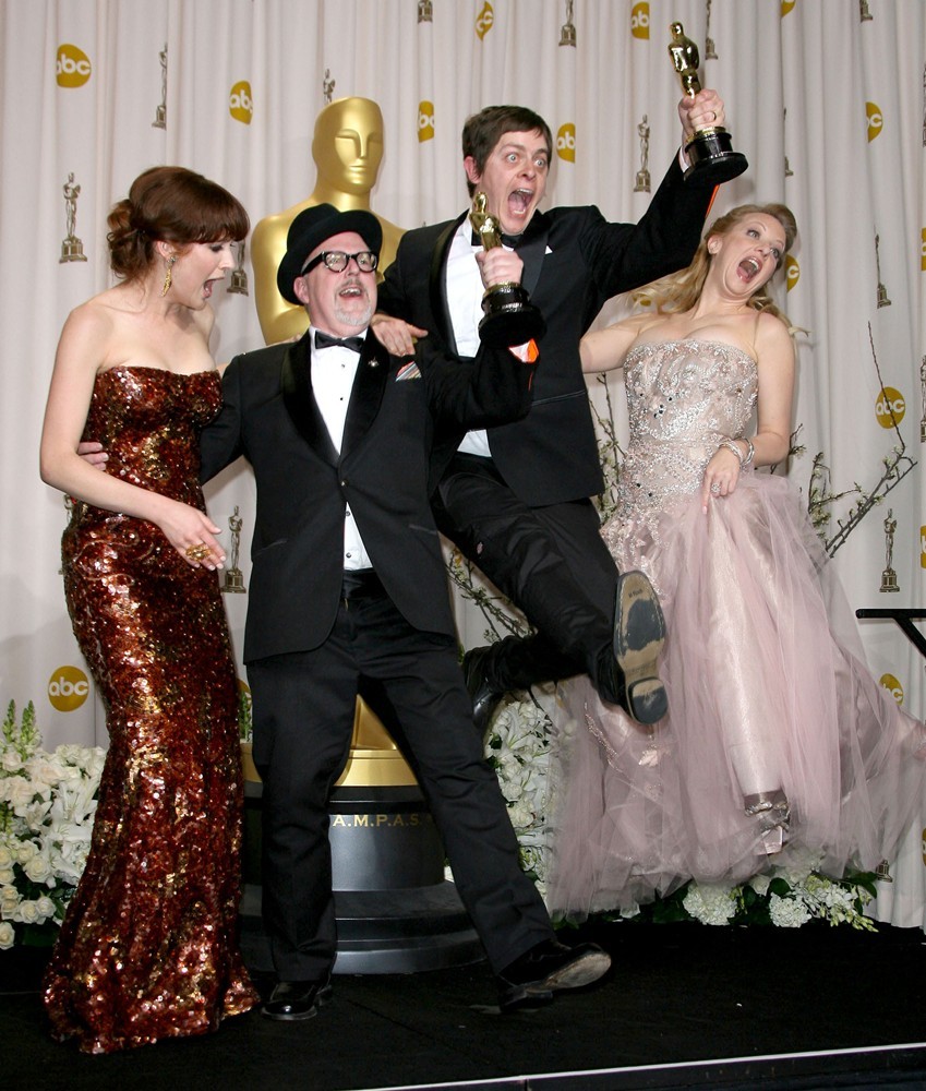 Ellie Kemper;William Joyce;Brandon Oldenburg;Wendi McLendon-Covey;<br>84th Annual Academy Awards - Press Room
