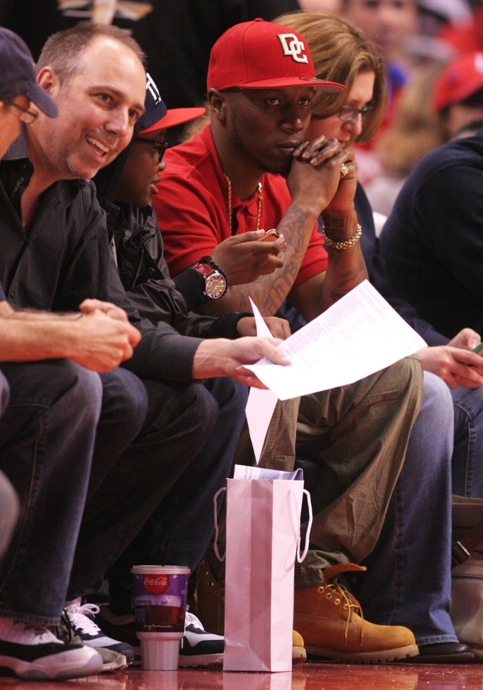 Kendrick Lamar;<br>Celebrities Watch The Los Angeles Clippers vs. Detroit Pistons