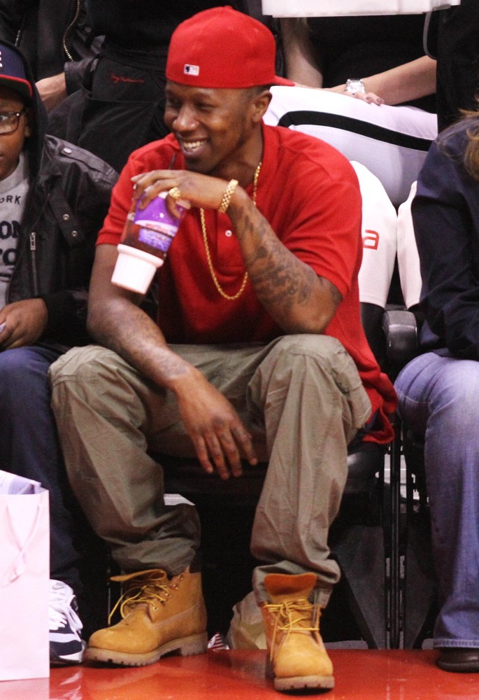 Kendrick Lamar;<br>Celebrities Watch The Los Angeles Clippers vs. Detroit Pistons