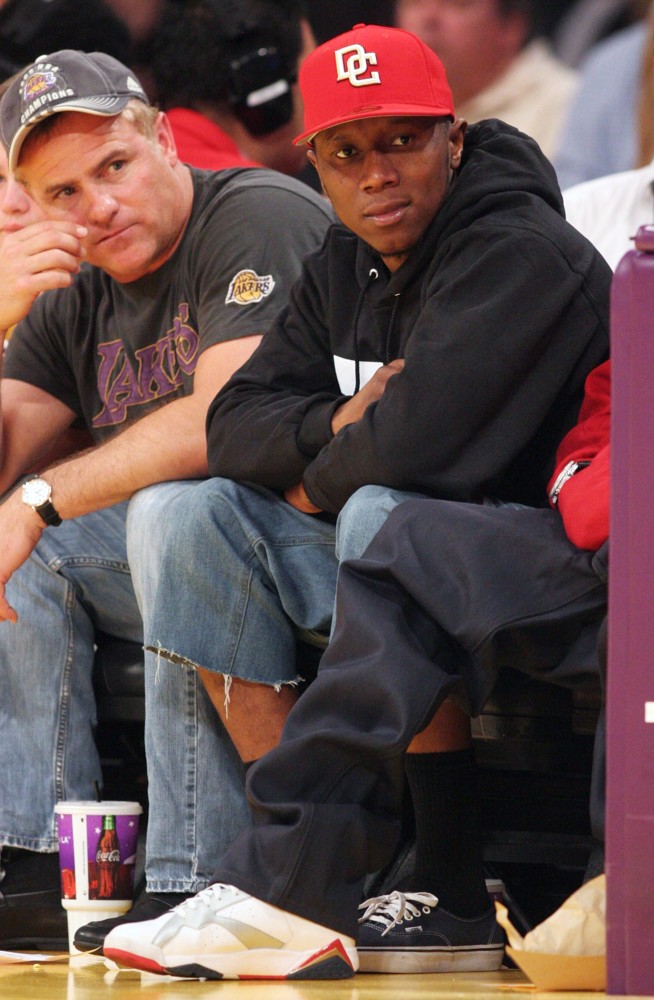 Kendrick Lamar;<br>Celebrities Watch The Los Angeles Clippers vs. Detroit Pistons