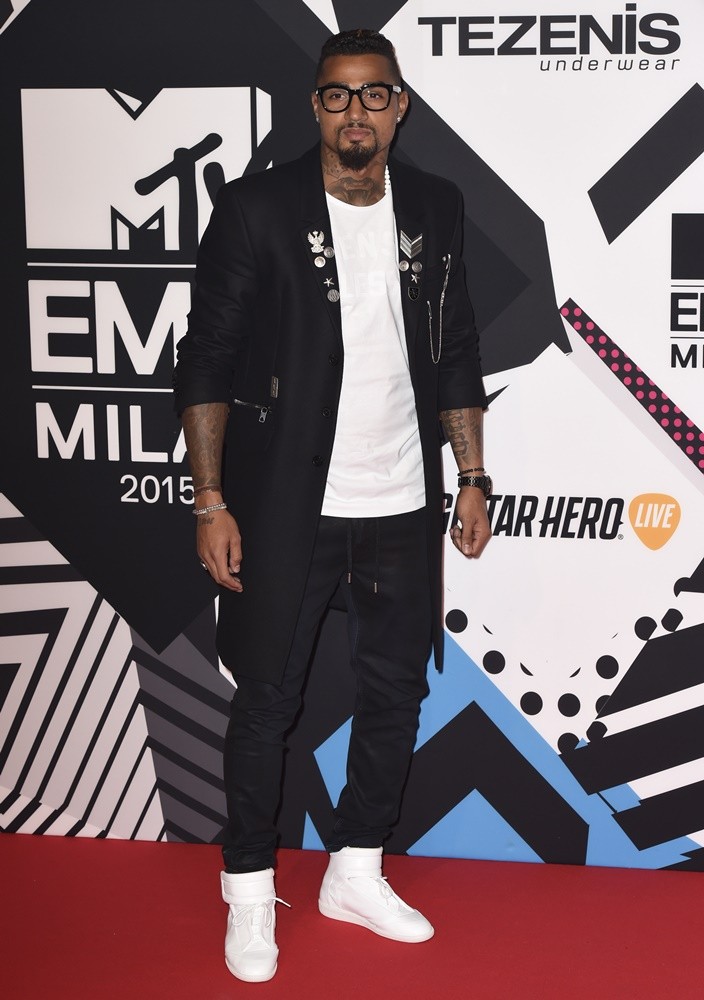 Kevin-Prince Boateng;<br>The 2015 MTV European Music Awards - Arrivals