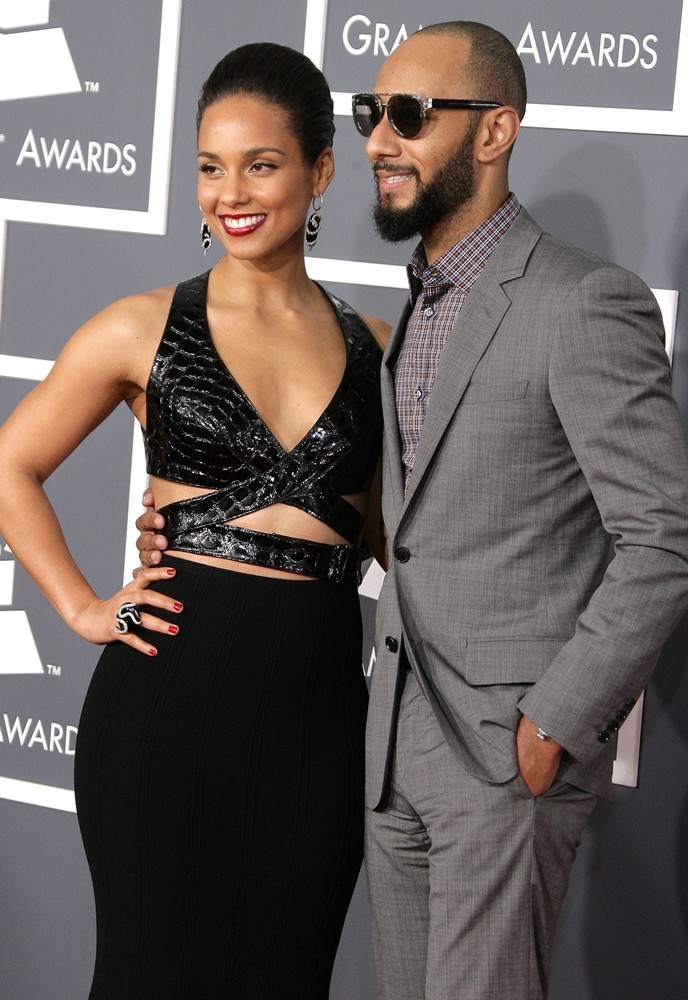 Alicia Keys;Swizz Beatz;<br>55th Annual GRAMMY Awards - Arrivals