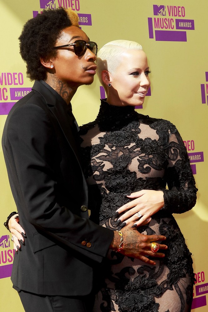 Wiz Khalifa;Amber Rose;<br>2012 MTV Video Music Awards - Arrivals