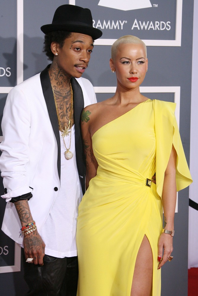 Wiz Khalifa;Amber Rose;<br>54th Annual GRAMMY Awards - Arrivals