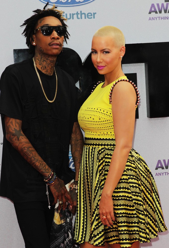 Wiz Khalifa;Amber Rose;<br>The 2013 BET Awards - Arrivals