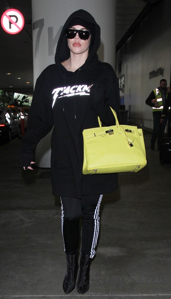 Khloe Kardashian at Los Angeles International Airport