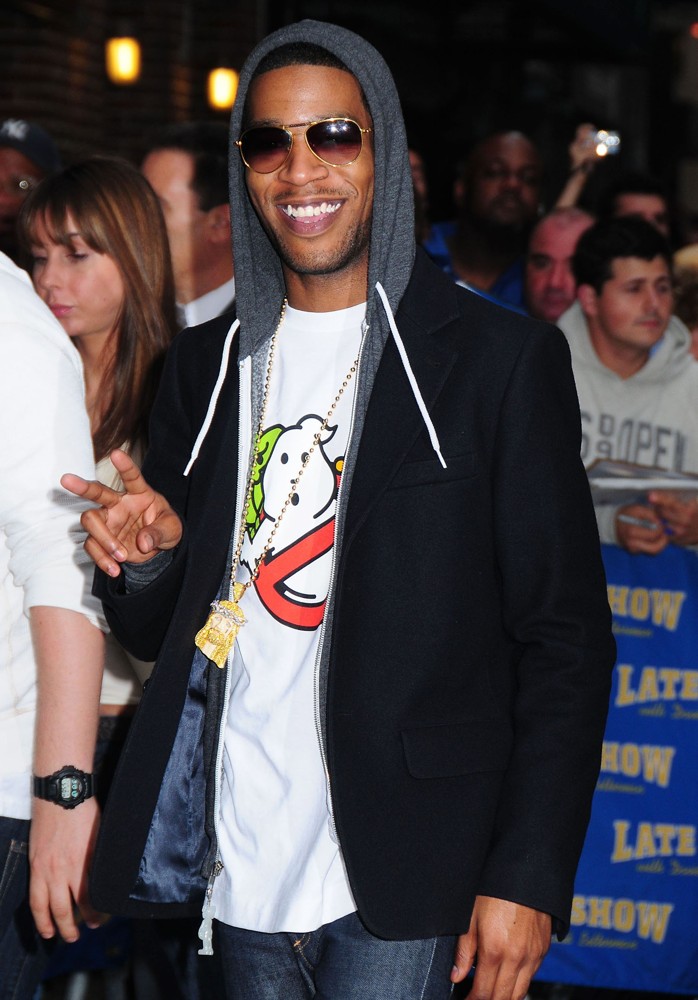 Kid Cudi;<br>Kid Cudi Outside The Ed Sullivan Theater for The Late Show With David Letterman