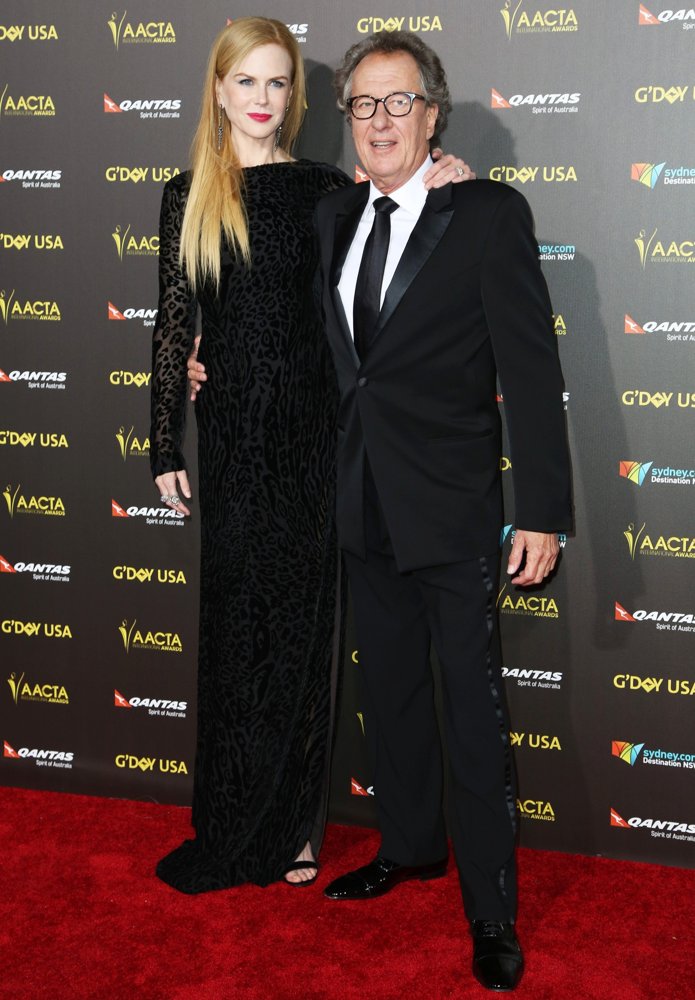 Nicole Kidman;Geoffrey Rush;<br>2015 G'DAY USA Gala Featuring The AACTA International Awards Presented by Qantas