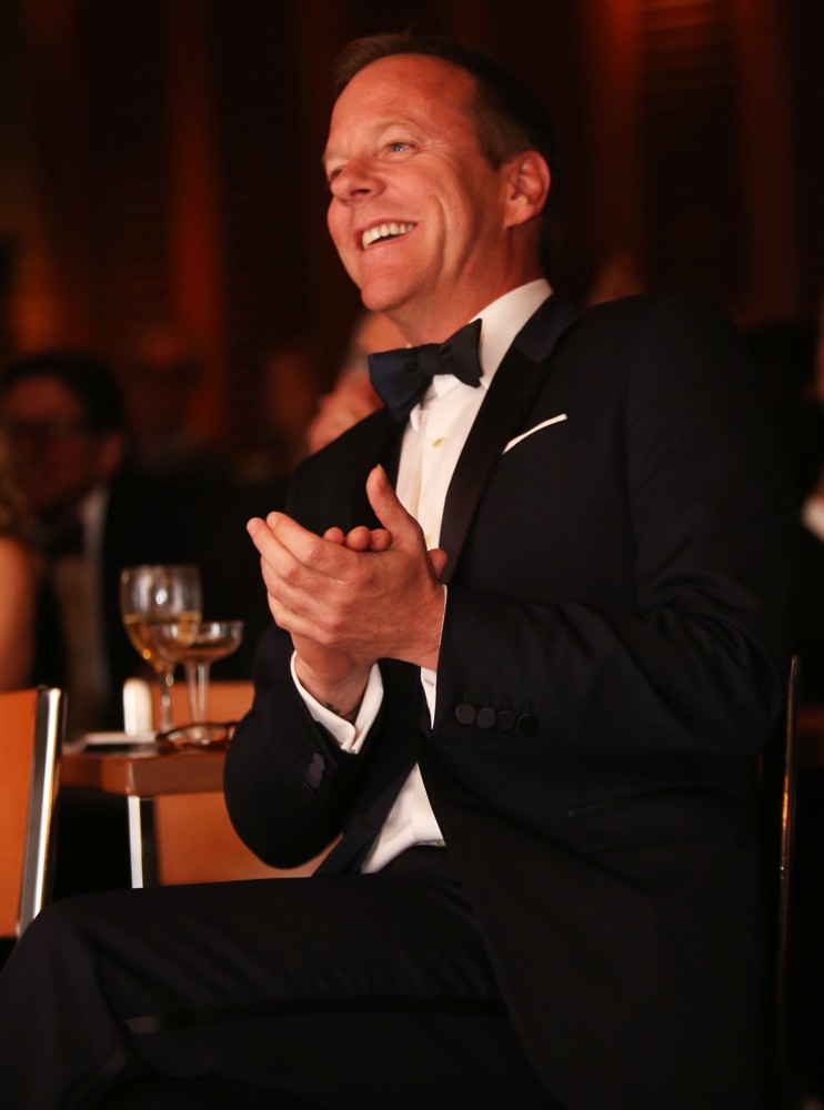 Kiefer Sutherland;<br>Kiefer Sutherland Accepts Award Harvard University's Hasty Pudding Theatricals 2013 Man of The Year