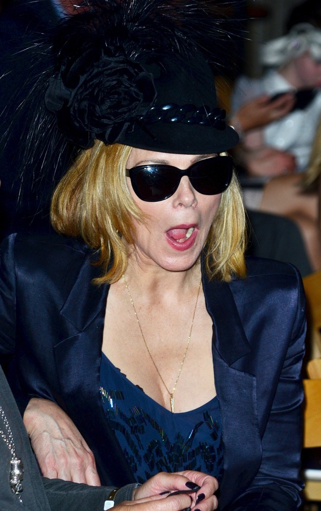 Kim Cattrall;<br>London Fashion Week Spring-Summer 2013 - Philip Treacy - Front Row