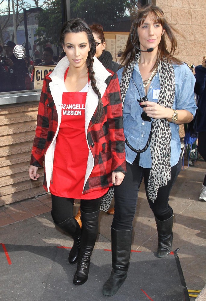 Kim Kardashian;<br>75th Anniversary of The Los Angeles Mission Serving Thanksgiving Dinner to The Homeless
