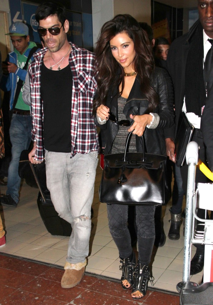 Kim Kardashian;<br>Kim Kardashian Arrives at Charles de Gaulle Airport