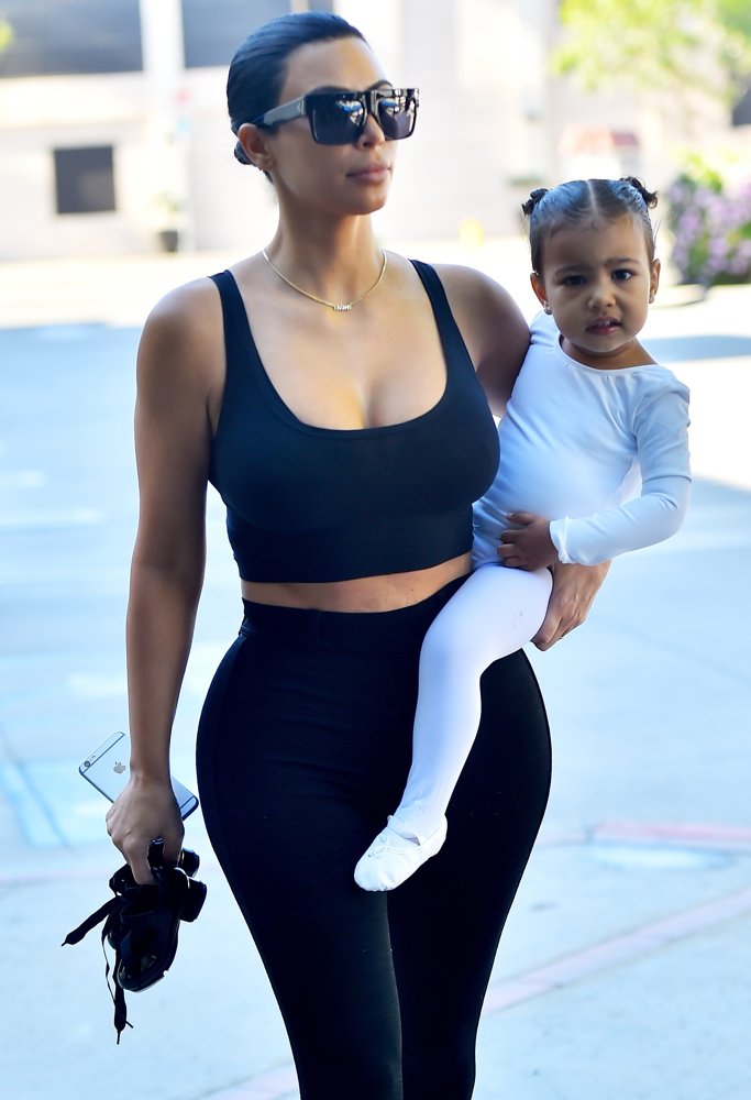 Kim Kardashian;North West;<br>Kim Kardashian Is Back to Black Hair