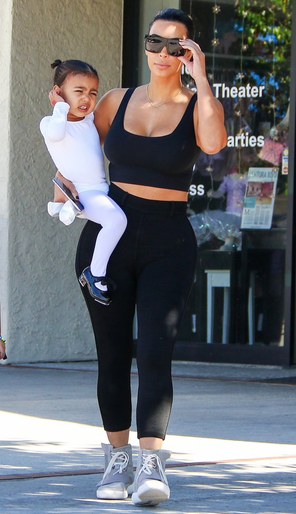 North West;Kim Kardashian;<br>Kim Kardashian Is Back to Black Hair