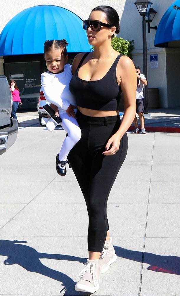 North West;Kim Kardashian;<br>Kim Kardashian Is Back to Black Hair