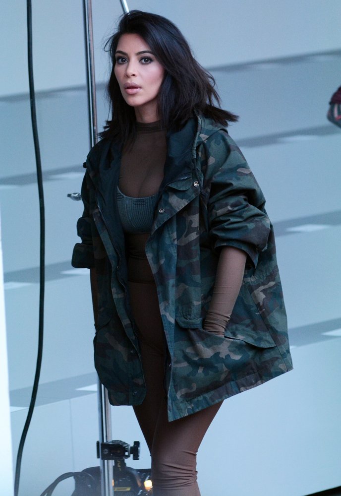 Kim Kardashian;<br>Mercedes Benz Fashion Week 2015 - Kanye West and Adidas Originals - Inside