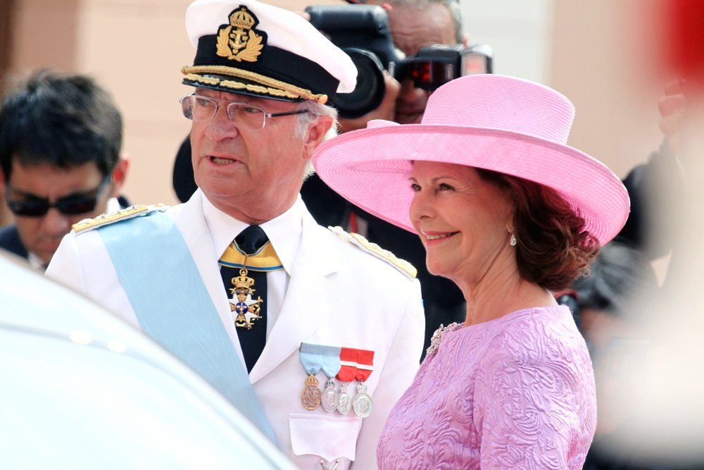 King Carl XVI Gustaf;Queen Silvia;<br>Religious Ceremony of The Royal Wedding of Prince Albert II of Monaco to Charlene Wittstock