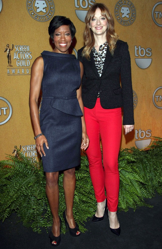 Regina King;Judy Greer;<br>The 18th Annual Screen Actors Guild Awards Nominations Announcement