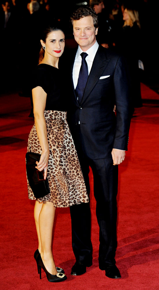 Livia Giuggioli;Colin Firth;<br>The BFI London Film Festival: 'The King's Speech' - UK Film Premiere - Arrivals