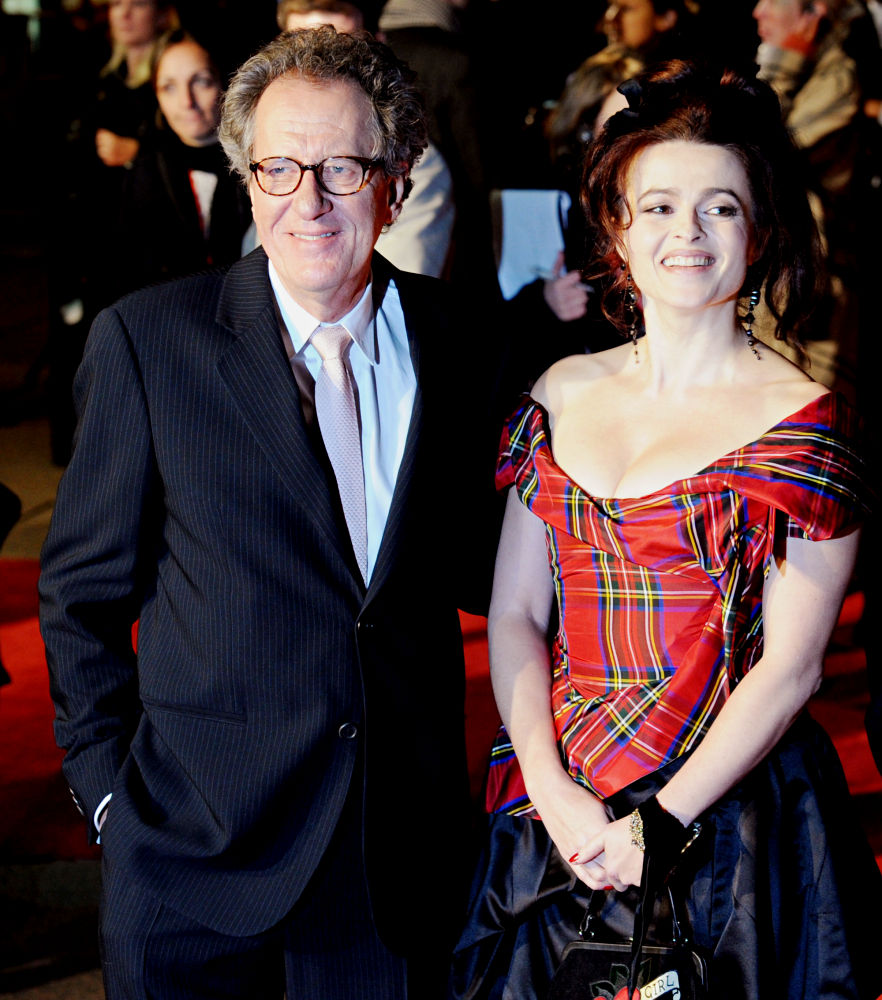 Geoffrey Rush;Helena Bonham Carter;<br>The BFI London Film Festival: 'The King's Speech' - UK Film Premiere - Arrivals