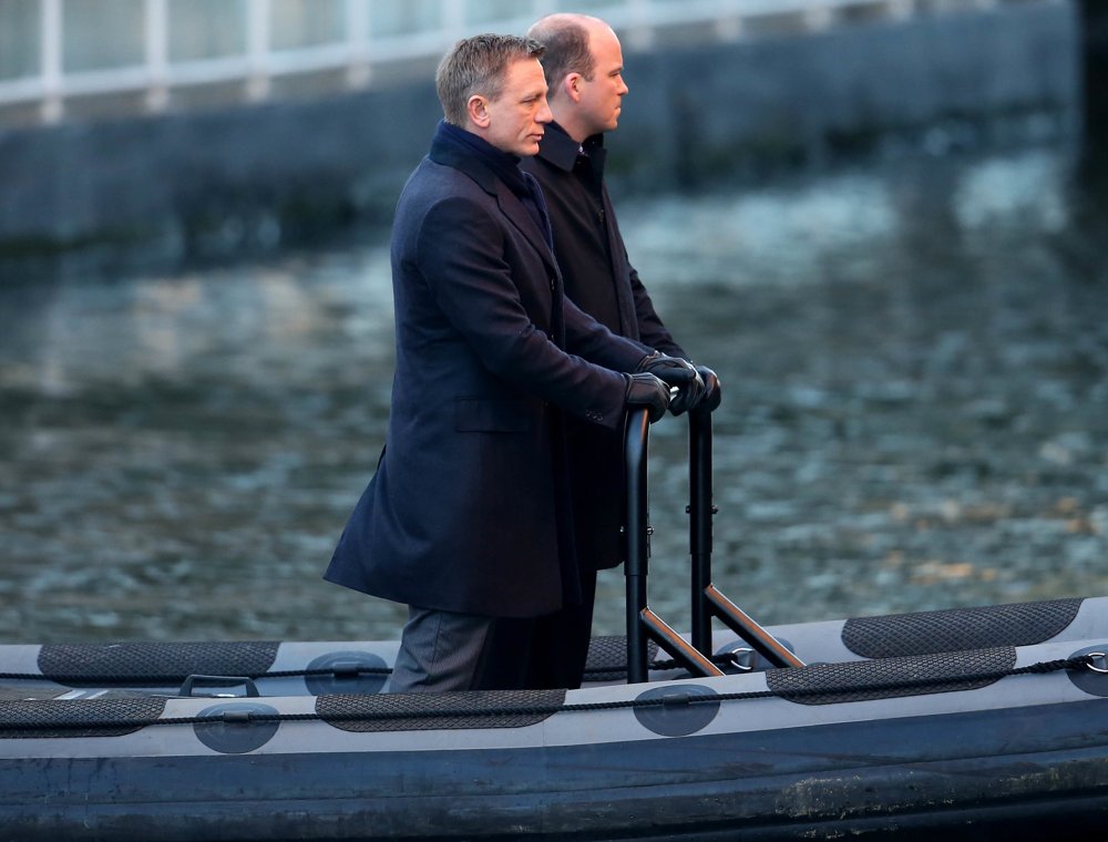 Daniel Craig;Rory Kinnear;<br>Filming of James Bond Movie Spectre