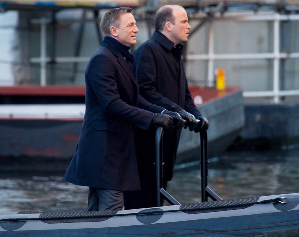 Daniel Craig;Rory Kinnear;<br>Filming of James Bond Movie Spectre