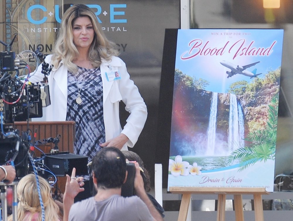 Kirstie Alley;<br>Filming of Scream Queens