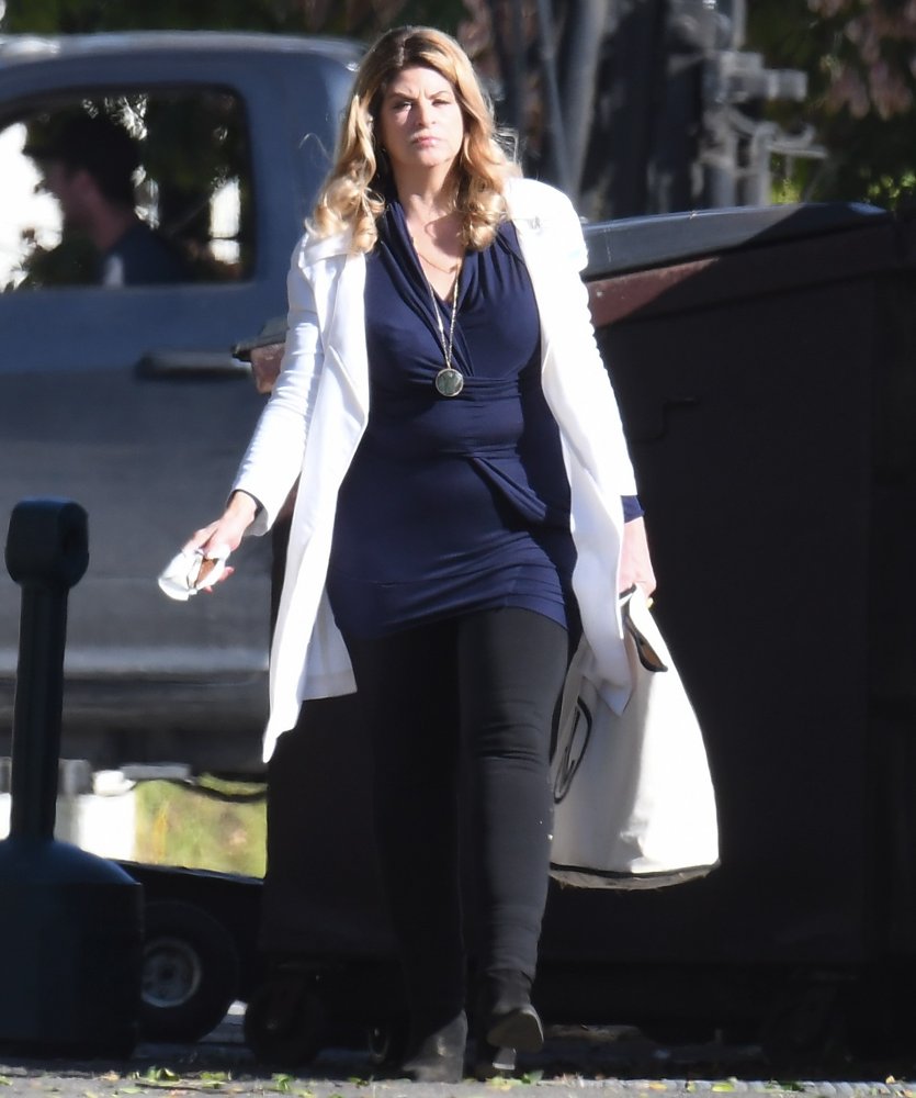 Kirstie Alley;<br>On Set Filming Scream Queens