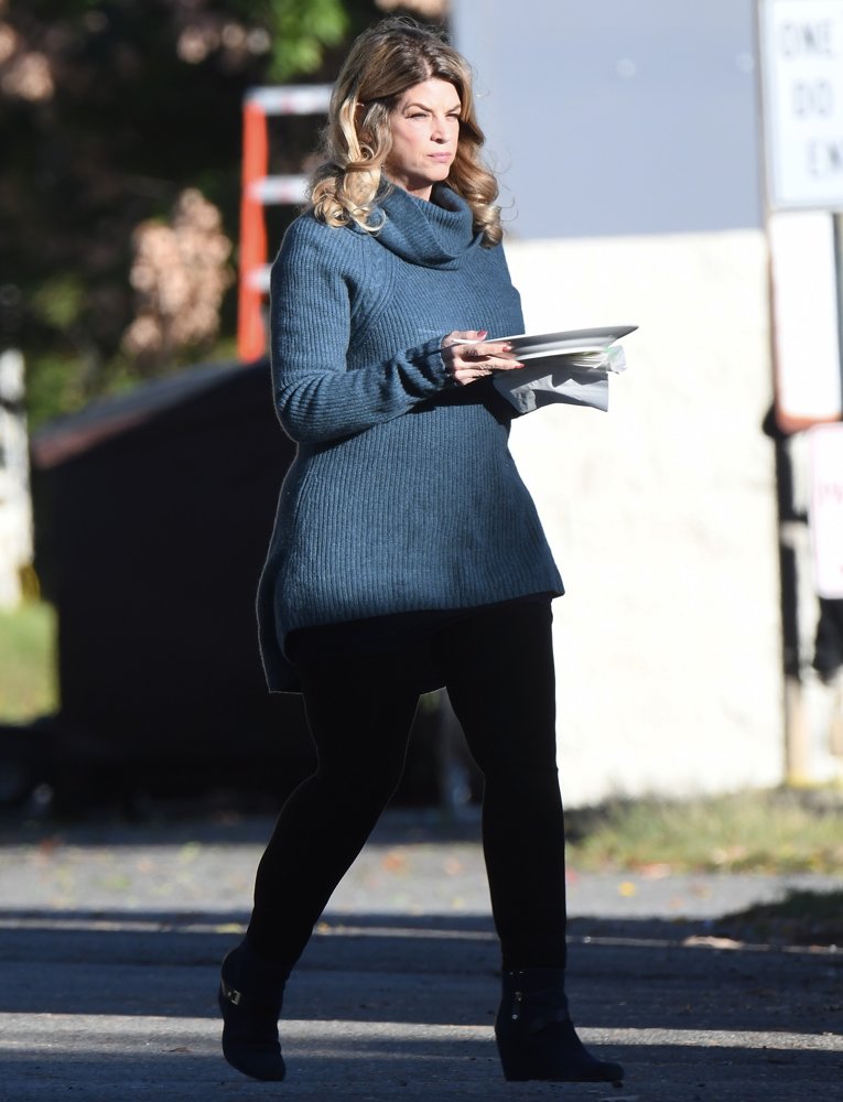 Kirstie Alley;<br>On Set Filming Scream Queens
