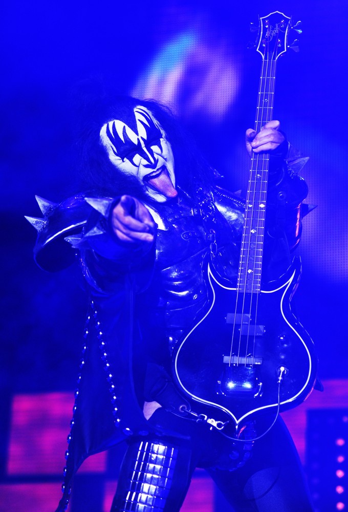 Gene Simmons;KISS;<br>KISS Performing at Wembley Arena