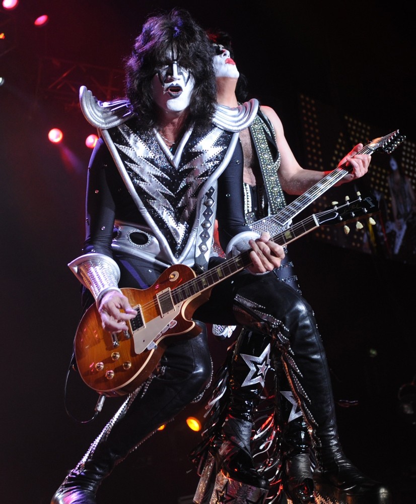 Tommy Thayer;Paul Stanley;KISS;<br>KISS Performing at Wembley Arena