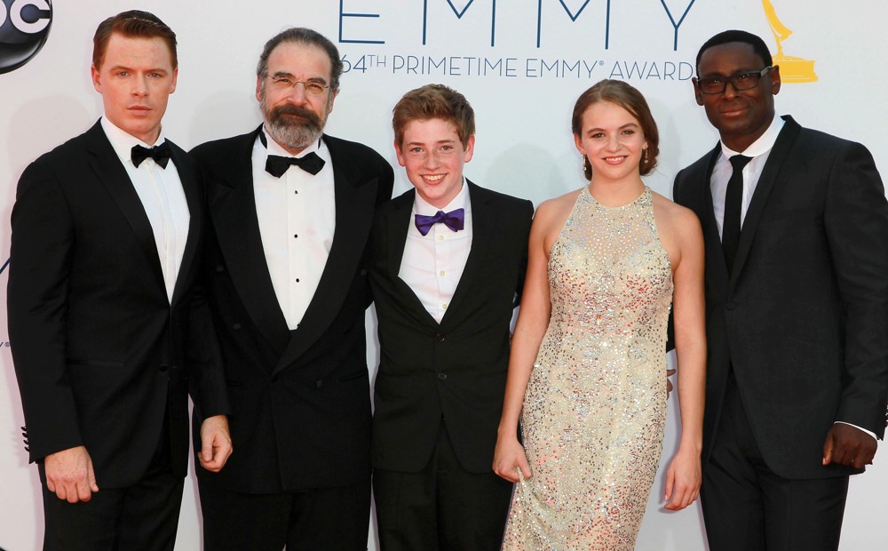 Diego Klattenhoff;Mandy Patinkin;Jackson Pace;Morgan Saylor;David Harewood;<br>64th Annual Primetime Emmy Awards - Arrivals