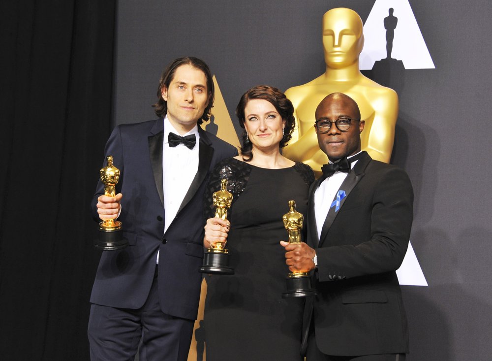 Jeremy Kleiner, Adele Romanski, Barry Jenkins<br>89th Annual Academy Awards - Press Room