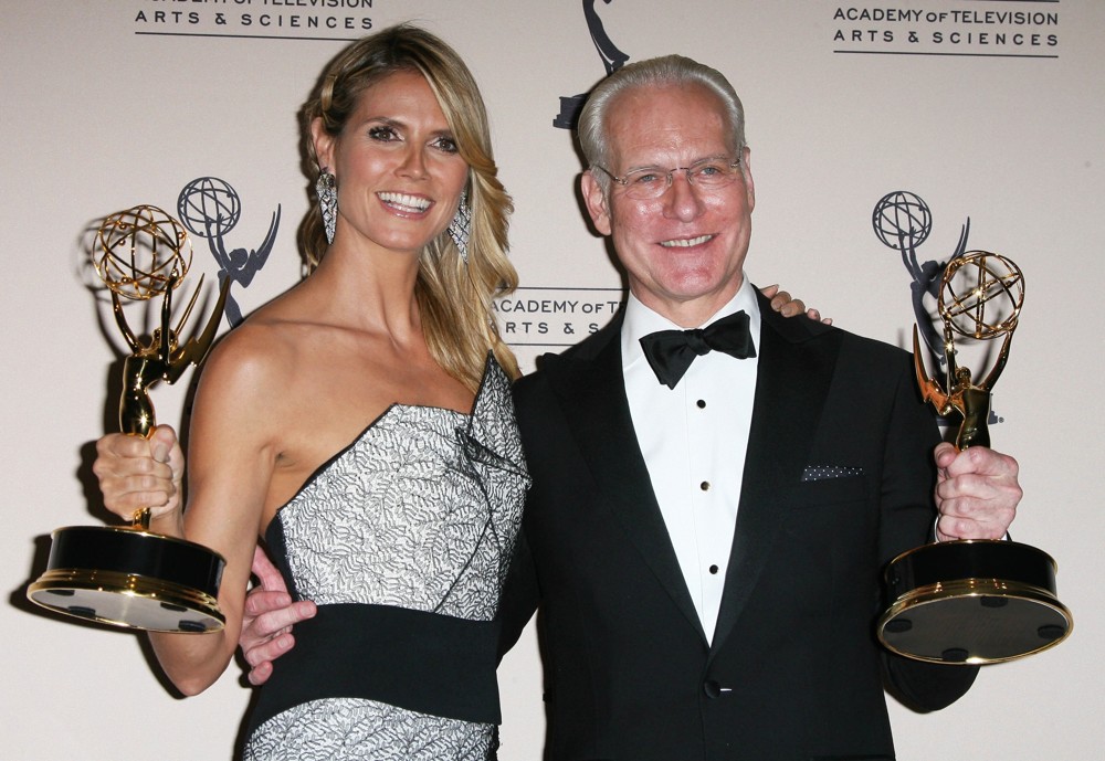 Heidi Klum;Tim Gunn;<br>2013 Primetime Creative Arts Emmy Awards - Press Room