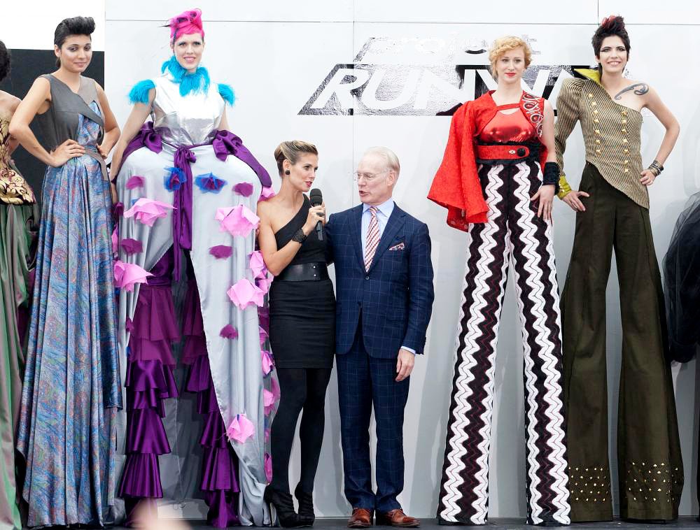 Heidi Klum;Tim Gunn;<br>Shooting on Location for Project Runway