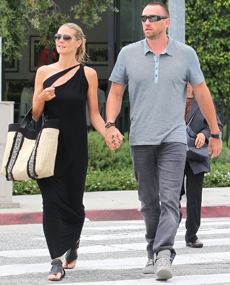 Heidi Klum;Martin Kristen;<br>Heidi Klum and Martin Kristen Leaving John Varvatos Store