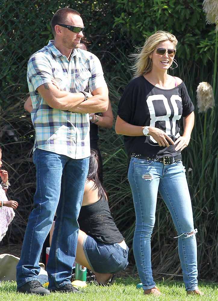 Martin Kristen;Heidi Klum;<br>Heidi Klum Goes to Her Son's Soccer Game