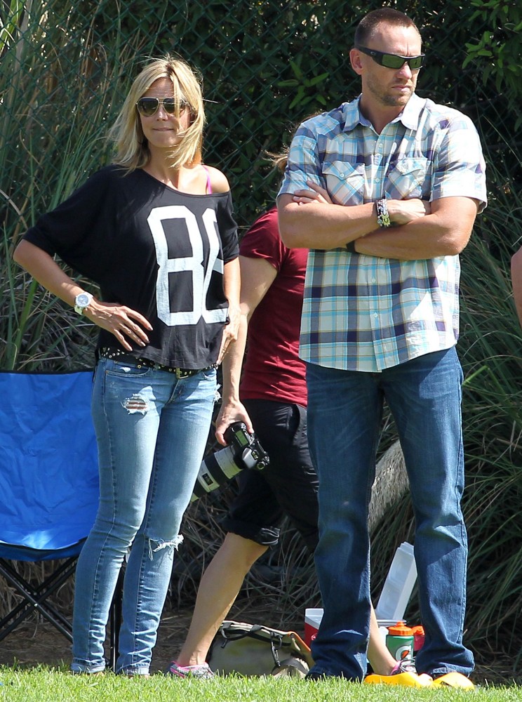 Heidi Klum;Martin Kristen;<br>Heidi Klum Goes to Her Son's Soccer Game