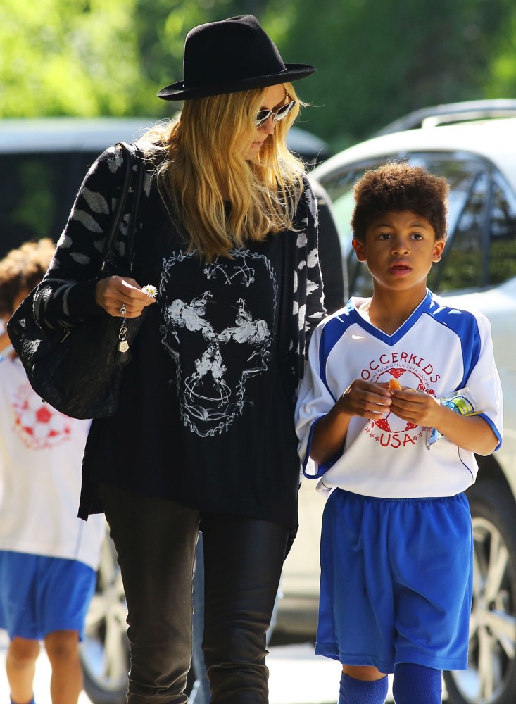 Heidi Klum;Henry Samuel;<br>Heidi Klum Enjoys A Day Watching Her Children Play Soccer