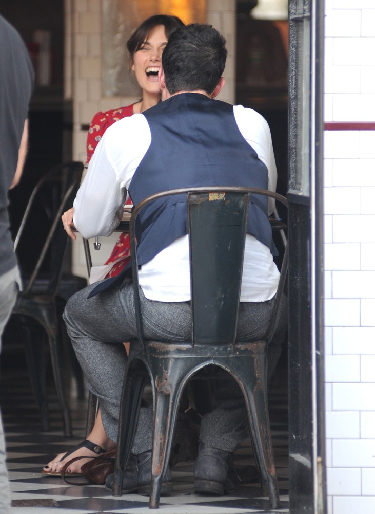 Keira Knightley;Adam Levine;<br>Can a Song Save Your Life? Filming on Location