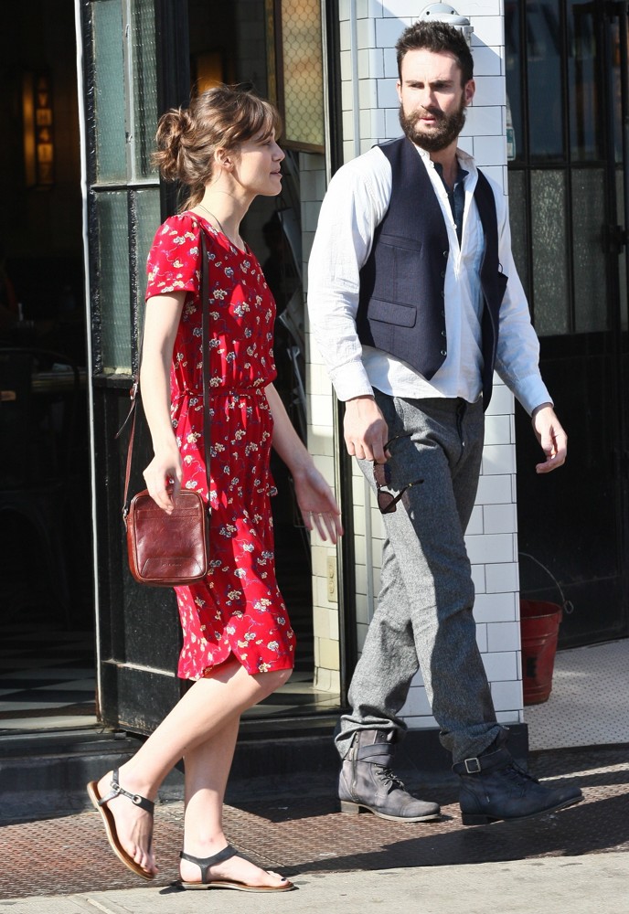 Keira Knightley;Adam Levine;<br>Can a Song Save Your Life? Filming on Location