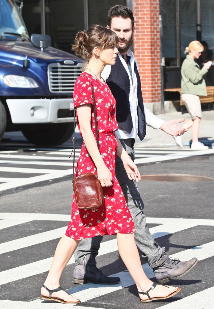 Keira Knightley;Adam Levine;<br>Can a Song Save Your Life? Filming on Location