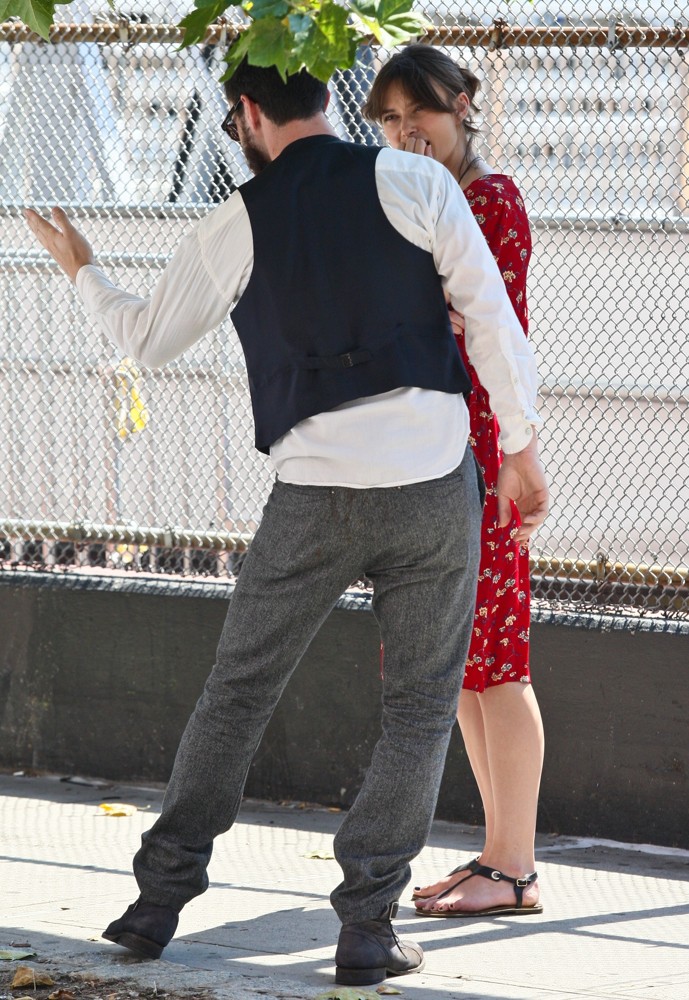 Adam Levine;Keira Knightley;<br>Can a Song Save Your Life? Filming on Location